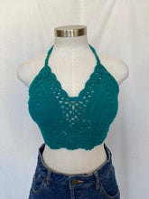Load image into Gallery viewer, Crochet crop top: Free Size