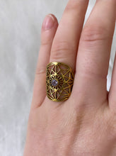 Load image into Gallery viewer, Agate mandala ring
