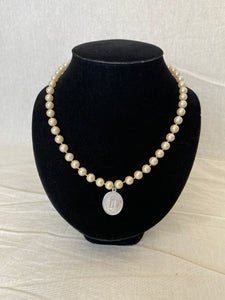 Holy family pearl necklace