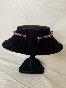 Red beaded choker