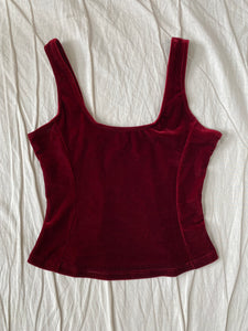 Velvet top: Size 8