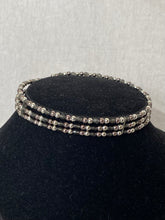 Load image into Gallery viewer, Silver beaded choker
