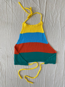 Halter neck crop top: Size S