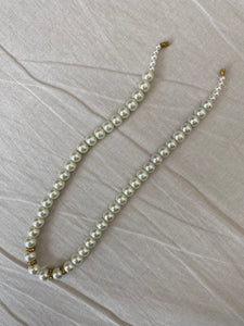 Pearl diamanté necklace