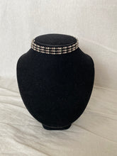 Load image into Gallery viewer, Silver beaded choker
