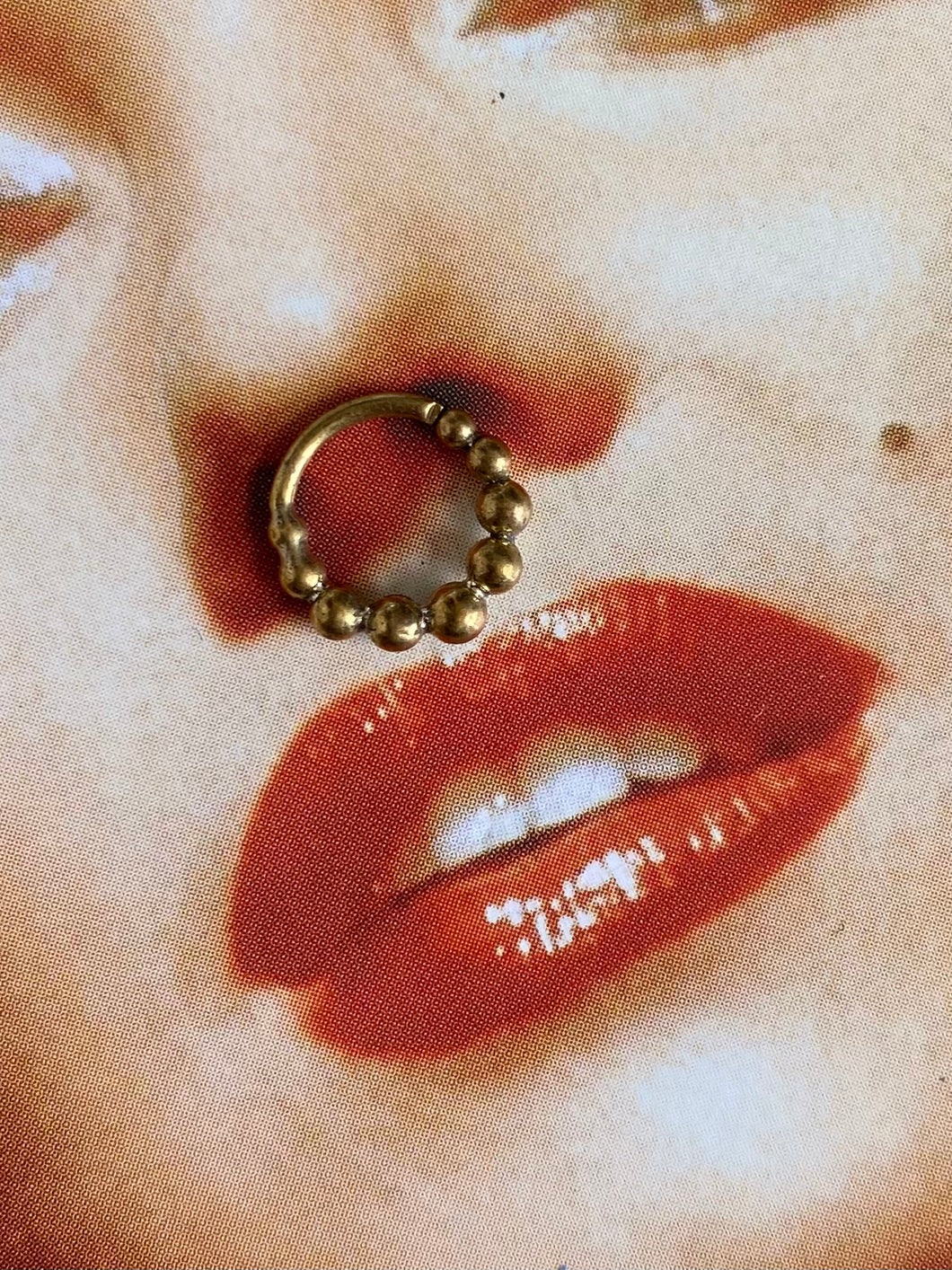 Gold septum ring