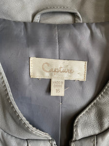 Capture leather jacket: Size 16