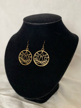 Load image into Gallery viewer, Lotus flower earrings
