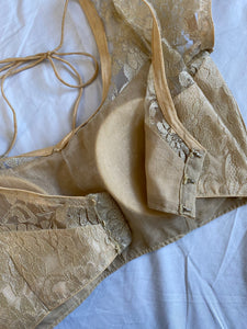 Lace crop top: Size 8