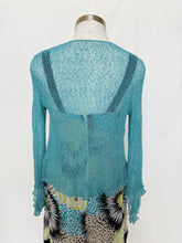 Load image into Gallery viewer, Aquamarine shawl: Size M/L
