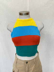 Halter neck crop top: Size S