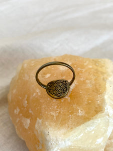 Flower of life ring