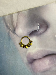 Gold septum ring