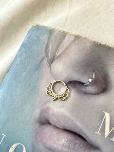 Silver septum ring