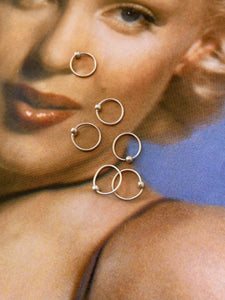 Silver nose ring- Small