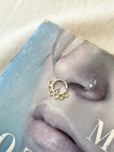 Silver septum ring