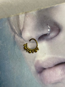 Gold septum ring