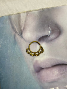 Gold septum ring