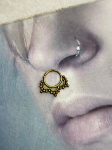 Gold septum ring