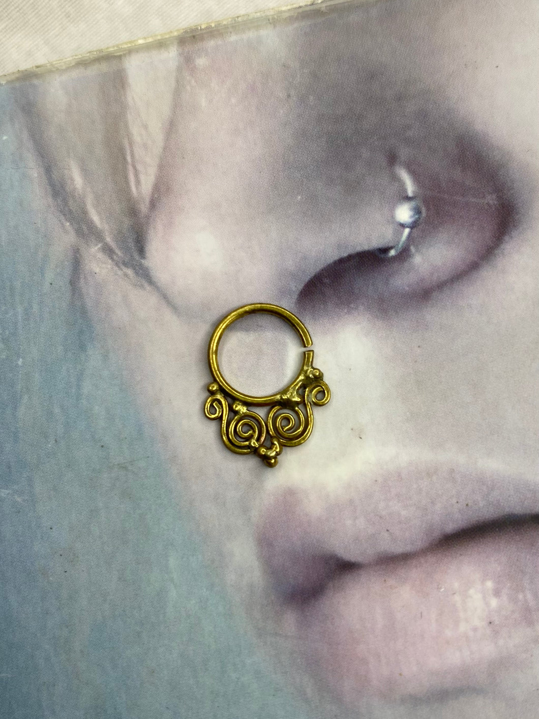 Gold septum ring