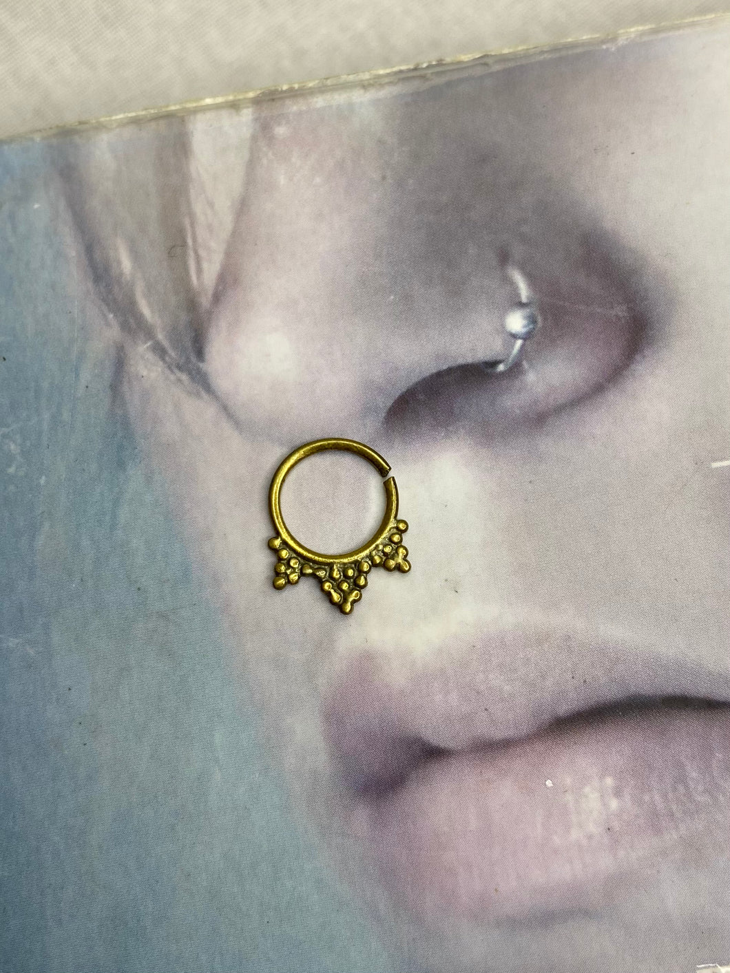 Gold septum ring