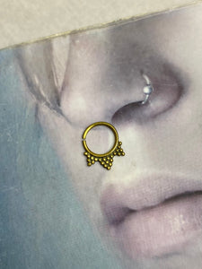 Gold septum ring