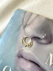 Silver septum ring